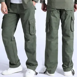 19 Styles Cargo hose mit mehreren Taschen Street Men Sport hose mit geradem Bein Outdoor Camouflage Cargo Pants