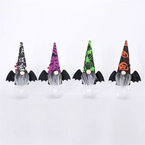Adorable 4Pcs Gnome Candy Jar Set Festive Storage Bottle for Kids Halloween Party Gift Favors - Product Image 3
