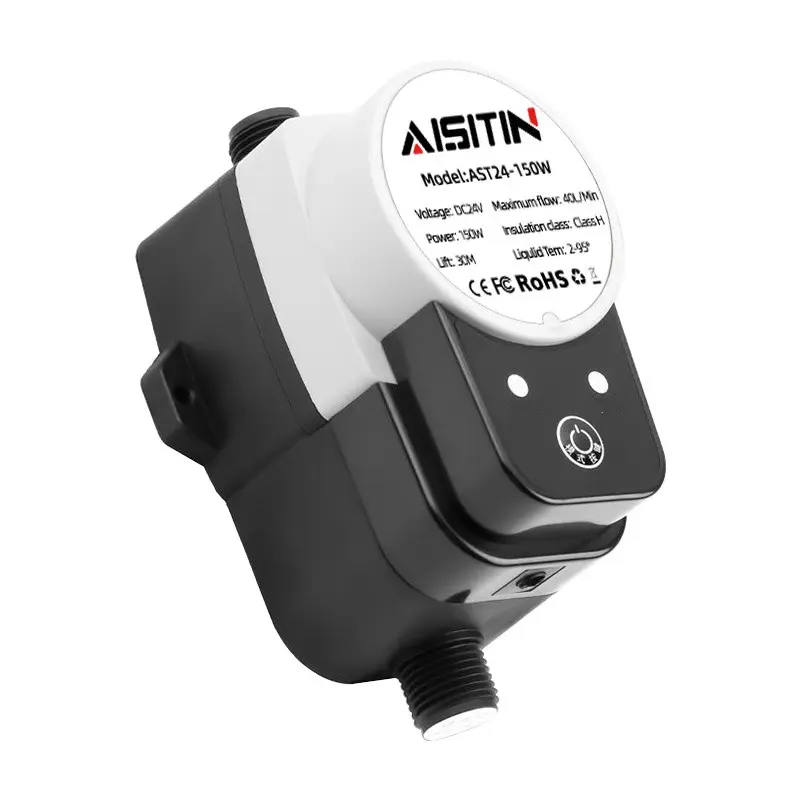 Aisitin bomba de baixa pressão de água, bomba de água com controlador de pressão automático, impulsionador de aquecedor doméstico para casa, 24v, 100w