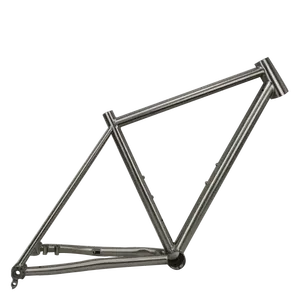 Custom branded Gr9 titanium tube road bicycle frame 28mm tire