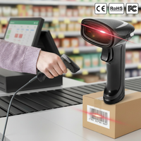 Escáner de Códigos de Barras Inalámbrico Bluetooth USB 2D Tres en Uno JR JR05W, Lector de Códigos QR Rápido, Dispositivo de Escaneo Conveniente para Inventario
