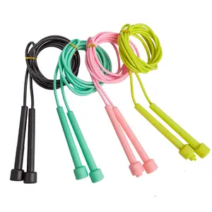 Wholesale skipping rope home pen pole frosted solid fitness sports children's training racing jump rope