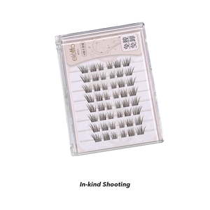 BROWNYING ขนตาปลอมแบบติดเอง 8 แถว 0.07 มม. ขนตาแบบกลุ่มเส้นใยพรีเมียม แถบกาวเหนียวพิเศษ พร้อมกล่องบรรจุหนา 52 กรัม - Product Image 2