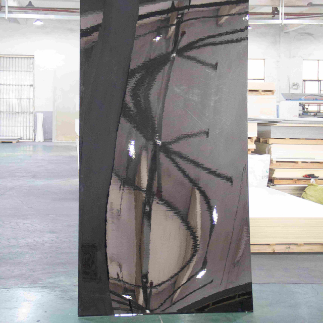 Carbon Crystal Plate Black Mirror Modern Waterproof Wall Panel PVC Carbon Crystal Composite Metal Surface 5mm 8mm Wall