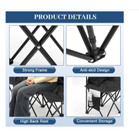 Banc de stade pliable portable pour 6 personnes, extra long, capacité 600 kg, mobilier d'extérieur pliable pour événements sportifs