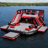 Plateforme flottante gonflable en EVA avec surface antidérapante, pont pneumatique en PVC Drop Stitch pour lac, océan, yacht, jet ski et fêtes
