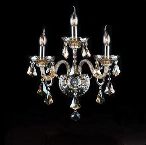 โคมไฟติดผนังคริสตัลหรูหรายุโรป, ห้องรับประทานอาหาร, ห้องนอน, ผนังพื้นหลังทีวี, โคมไฟข้างเตียงแสนสบาย, หัวเดียว, หัวคู่ - Product Image 6