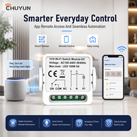 Module de commutation Wi-Fi intelligent pour système de maison connectée, 1 canal CC, relais vocal intelligent à commande unipolaire double