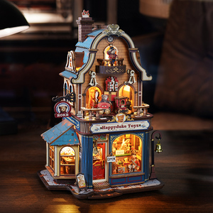 Robotime Rokr DIY Gift Set EAM01 Happyduke Toys Music Box Assemble <span class=keywords><strong>3D</strong></span> Wooden Puzzles - Product Image 1