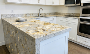 אבן קוורציט אלפינוס טבעית מברזיל, לוח פופולרי בצבע בז' פרלה, לקירות פנים, ריצוף, משטחי עבודה מלוטשים, ורקע ריצוף. - Product Image 6