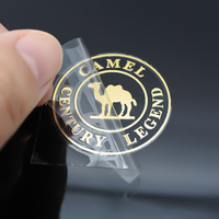 Autocollants d'étiquette en métal de logo d'imprimante de taille personnalisée autocollants de transfert UV