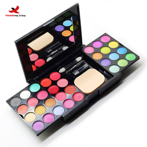 Palette de fards à paupières HQ Mixed Proc Discount Cosmetics, kit de 33 couleurs, fard à paupières en poudre sèche, blush, surligneur, contour, maquillage - Product Image 2