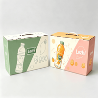 Cajas de Cartón Corrugado Impresas Personalizadas, Ecológicas, para Bebidas, Paquete de 6/8, Caja de Embalaje para Entrega de Cerveza, Refrescos, Jugos y Bebidas