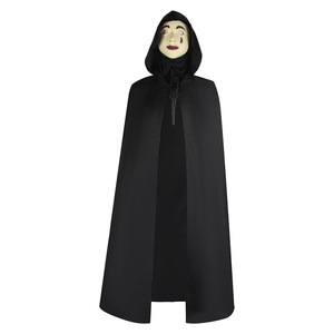 Costume de cosplay A Haunting In Venice, cape noire à capuche, costume de fête d'Halloween, taille adulte Xs S M L Xl Xxl Xxxl - Product Image 5