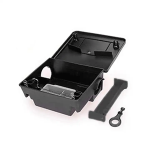 Stazione per Esche per Roditori in Plastica Nera di Alta Qualità - Scatola Riutilizzabile per Trappole per Topi con Chiusura a Chiave, Logo Personalizzabile - Product Image 4