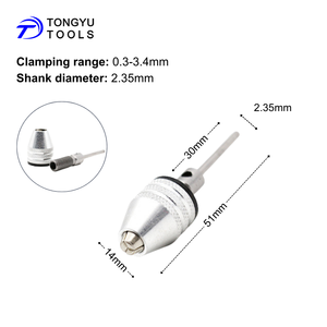 Мини-сверлильный патрон без ключа 0,3-8 мм с шестигранным хвостовиком 1/4 дюйма и круглым хвостовиком, быстросменный адаптер-конвертер для ударного шуруповерта и дрели - Product Image 4