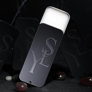 Wholesale Custom Printing Black Emboss Solid Natural Perfume Container Lip Balm <strong>Mint</strong> Rectangle Sliding Lid <strong>Tin</strong> - Product Image 3