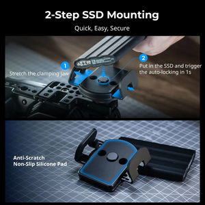 Support de fixation externe en aluminium pour SSD T5/T5 EVO/T7/T7 Shield/T9/T9 Shield 5397 5397 – Installation sécurisée et ouverture contrôlée - Product Image 5