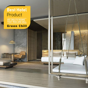 Suite de chambre à coucher en bois massif moderne personnalisée pour les hôtels 5 étoiles, ensemble de meubles de chambre d'hôtel de chaîne de luxe, design standard - Product Image 1