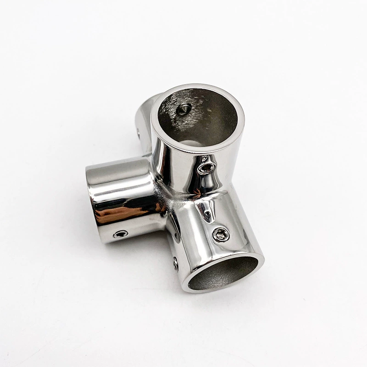 SS316 Stainless Steel 4 Way Cross Pipe Tee OEM Metal Side Outlet Tee 4 ...
