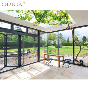 Aluminuglassio Slide muslimex porte anodizzate Germsilverr vetro Bifold per case <span class=keywords><strong>Design</strong></span> grafico pieghevole impermeabile in metallo - Product Image 3