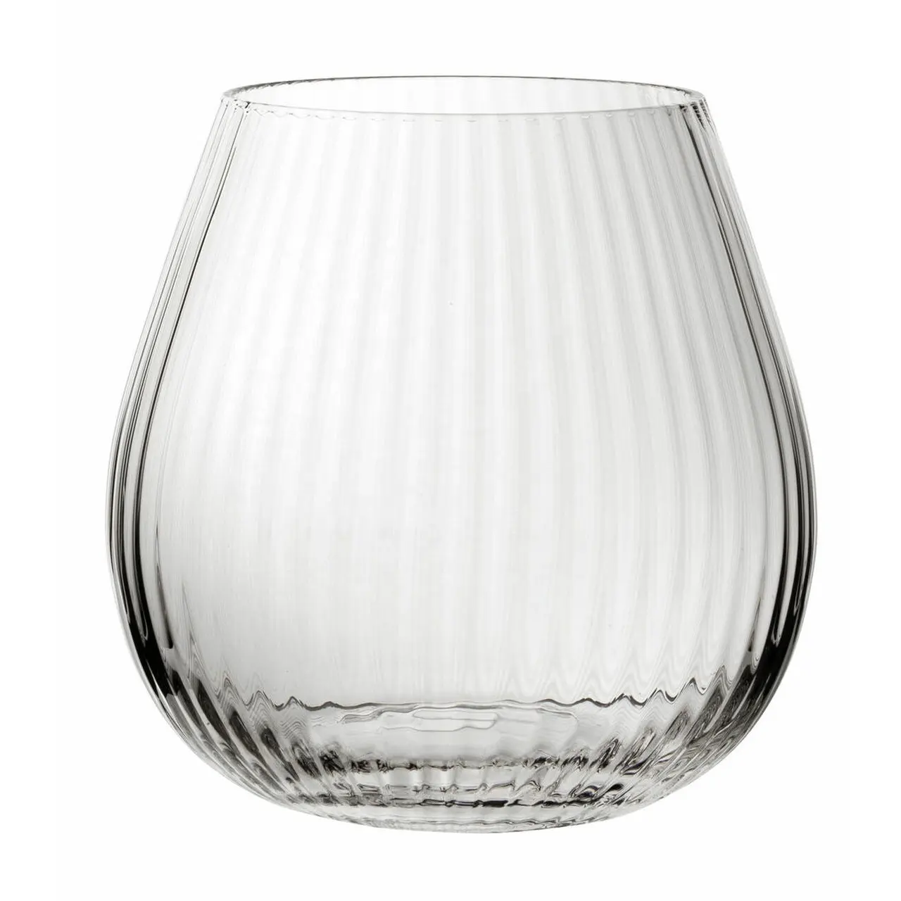 Hayworth 22oz 580ml 진 & 토닉 코파 풍선 Ridged Fluted Ribbed Stemless 진 유리