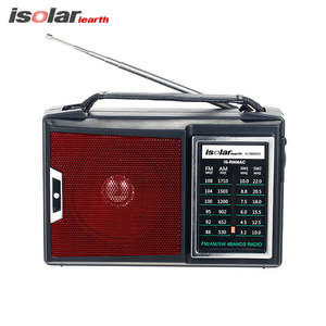 Altavoz Inalámbrico de Fábrica China en Oferta, Recargable, con Luz LED de Emergencia, Radio Portátil Retro FM/AM/SW1-2 de 4 Bandas - Product Image 3