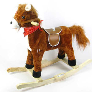 Jouet pour enfants Jinming Animal en peluche <span class=keywords><strong>à</strong></span> <span class=keywords><strong>bascule</strong></span> <span class=keywords><strong>Cheval</strong></span> <span class=keywords><strong>à</strong></span> <span class=keywords><strong>bascule</strong></span> en bois avec son - Product Image 3