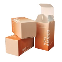 Boîtes cadeaux personnalisées pliables pour flacons compte-gouttes de sérum cosmétique, avec gaufrage, pelliculage mat et matériaux recyclés