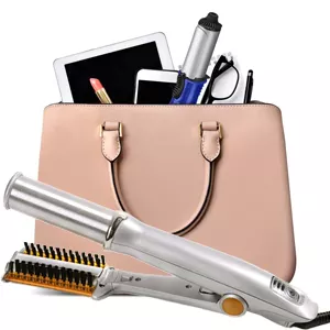 Lisseur et boucleur de cheveux professionnel à rotation bidirectionnelle en céramique tourmaline, chauffage PTC, volumateur, poils ioniques, peigne électrique - Product Image 6