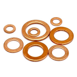 ZM cuivre <span class=keywords><strong>rondelle</strong></span> épaisseur 1mm 1.2mm 1.5mm 2mm M6-M38 cuivre Meson cuivre joint métal plat cale <span class=keywords><strong>rondelle</strong></span> - Product Image 5