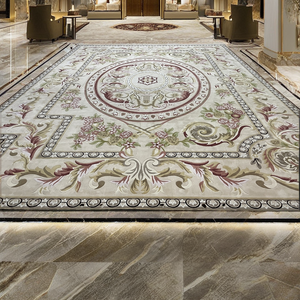 Alfombra Moderna de Diseño para Vestíbulo de Hotel 5 Estrellas, Hecha a Mano con Lana y Seda, Acolchada, Resistente a las Manchas, Alfombra Grande para Sala de Estar o Oración - Product Image 2