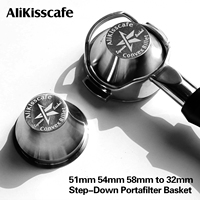 Panier de portafiltre CNC à diamètre variable (51mm, 54mm, 58mm) pour machine à expresso – Accessoire barista en aluminium billette convexe
