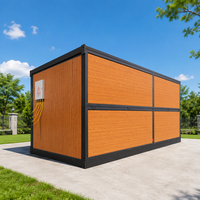 Maison conteneur préfabriquée moderne de 20 pieds, certifiée CE, économique sur les frais de transport (réduction de 50 %), idéale pour les projets de logement de travailleurs.
