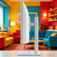 PC tout-en-un blanc de 23,8 pouces avec caméra intégrée, écran IPS 1920x1080, ordinateur de bureau pour jeux, écran large, interface HDMI