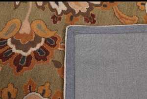 พรมปูพื้นลายดอกไม้สไตล์ตะวันออกแบบดั้งเดิมพรมทอมือห้องนั่งเล่นพรมขนสัตว์8x11ปรับแต่งขนาดได้ - Product Image 6