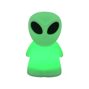 Amazon Hot Sale Colorful Night Light Touch Control Alien Shape Diy Night Light USB Rechargeable Table Led Lamp Night Light