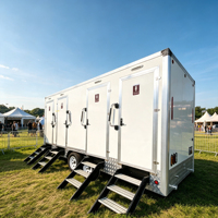 Système de pompe mobile autonome haute efficacité pour remorque sanitaire, toilettes portables pour usage extérieur, secours en cas de catastrophe et urgences