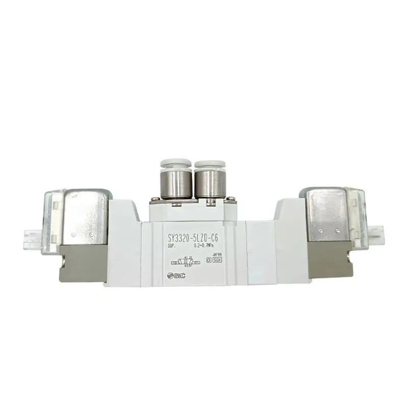SMC 솔레노이드 밸브 SY3320-3LZD-M5/SY3320-4/5/6LZD-M 중앙 폐쇄 3 위치 5 방향 솔레노이드 밸브