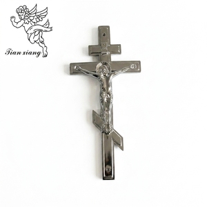 Katholischer christlicher Jesus 14 Christus Sarg Kreuz Metallisiertes Religiöses Ornament Bestattungskoffer Hardware-Zubehör Auf Lager - Product Image 3