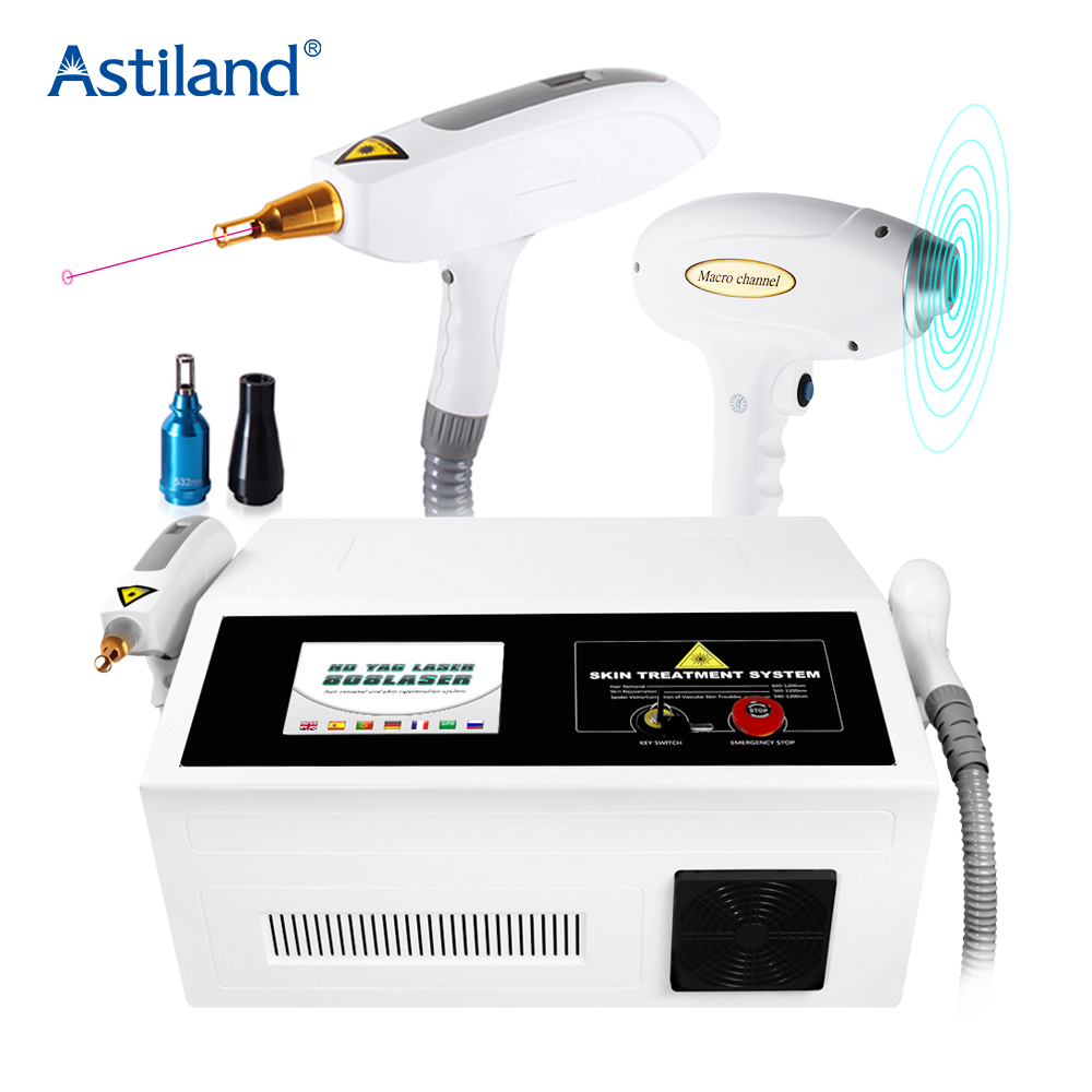 Diode Laser Hair Removal Machine Nd Yag Laser Tattoo Removal Multifunctional