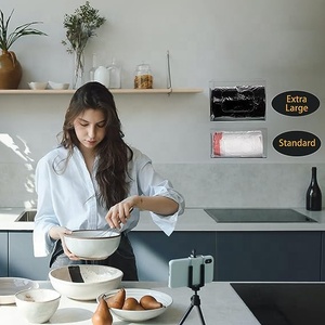 Dispensador de Bolsas de Basura Extra Grande de Acrílico para Montar en <span class=keywords><strong>la</strong></span> Pared, Soporte para Rollos, Organizador de Cocina Debajo del Fregadero, Caja de Almacenamiento para Bolsas de 13, 33 y 30 Galones - Product Image 4