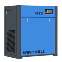 Compresseur d'air industriel à vis à aimant permanent à fréquence variable (VSD) à faible consommation d'énergie et faible bruit 37 kW 50 CV 8 bars