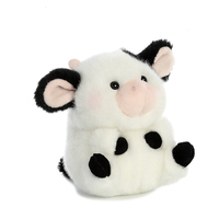 Adorable peluche vache scintillante, petite jouet en peluche vache