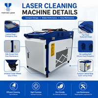 Nettoyeur laser à ondes continues industriel pour l'élimination de la rouille tenace, de la peinture et des incrustations de cendres de moulin sur les structures et machines en acier