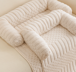 Cama de Felpa Elevada para Mascotas con Cojín Reforzado, Lavable, Antideslizante, para Perros y Gatos, para Proteger el Sofá - Product Image 4
