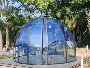 Volets en aluminium de qualité industrielle, avec volets latéraux coupe-vent, pour pergola extérieure, auvent durable en alliage d'aluminium. - Product Image 5