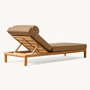 Sassanid Outdoor Artesanía excepcional Patio Muebles de jardín Hotel de lujo Muebles de exterior <span class=keywords><strong>Palma</strong></span> Juego de tumbona de teca maciza - Product Image 5