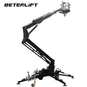 चीन चेरी पिकर स्पाइडर लिफ्ट बूम लिफ्ट हवाई कार्य मंच ट्रेलर टेलीस्कोपिक तौबल बूम लिफ्ट - Product Image 1