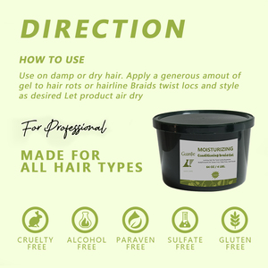 <span class=keywords><strong>Gel</strong></span> per Acconciature Senza Silicone da 64oz, Organico ed Erboristico, Tenuta Forte per <span class=keywords><strong>Capelli</strong></span> Ricci/Secchi/Crespi, Senza Residui <span class=keywords><strong>Bianchi</strong></span> - Product Image 4